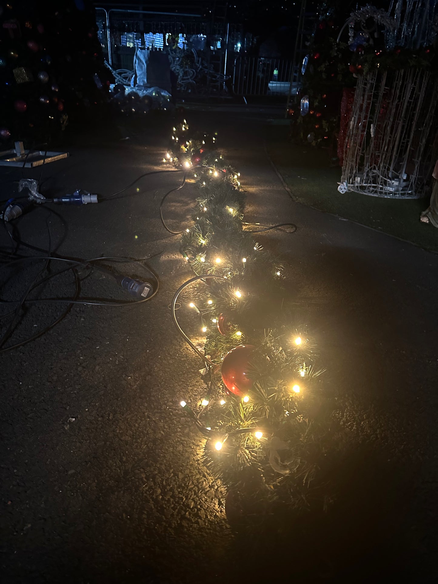 Christmas Garland 4 Meter Sections - Garland with Lights