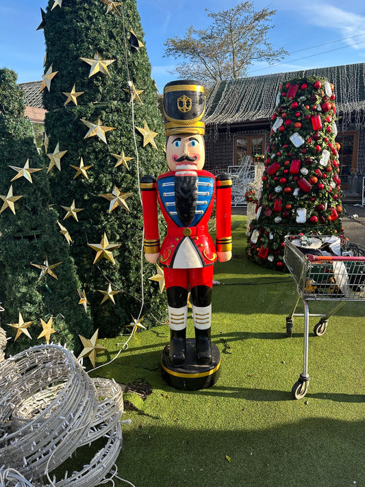 Christmas 6ft tall nutcracker - Army Style - Christmas Statue Decorations