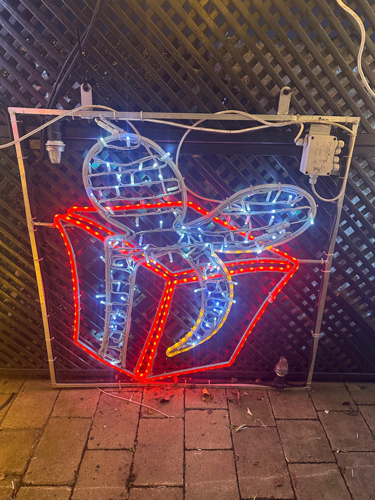Wholesale Christmas Lights - Small LED white and Red Present