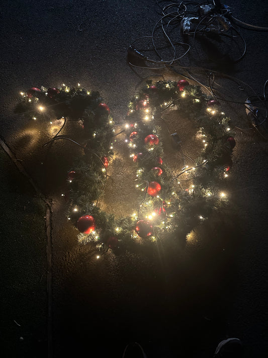 Christmas Garland 4 Meter Sections - Garland with Lights