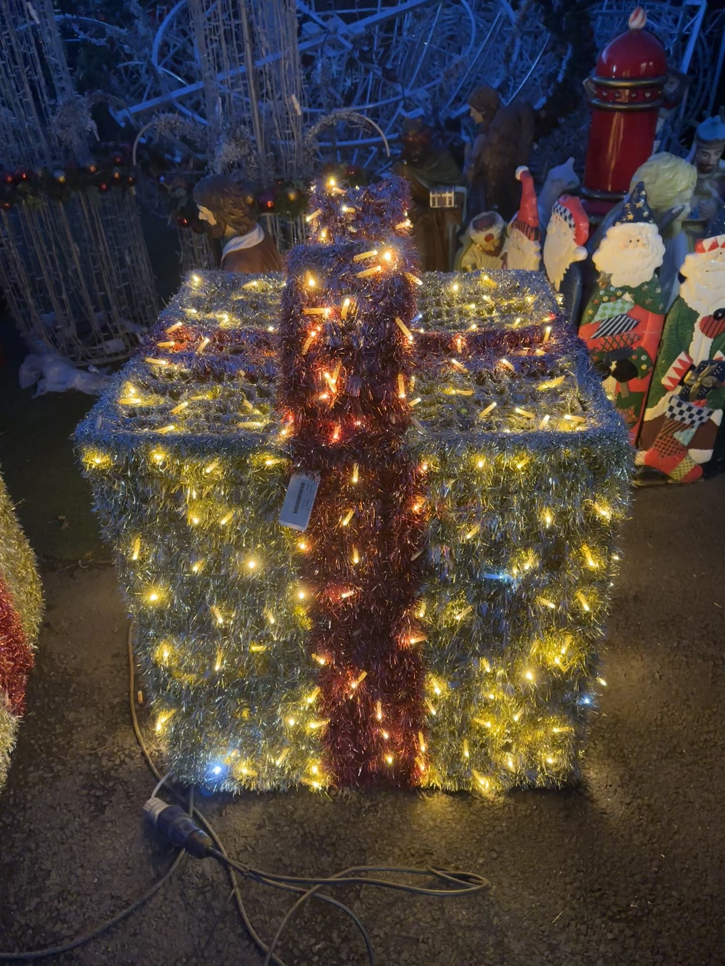 Medium Light Up Parcels Christmas Decorations