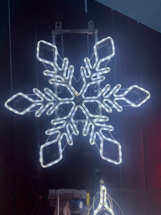 White Snowflake LED - Indoor / Outdoor used Christmas Decorations