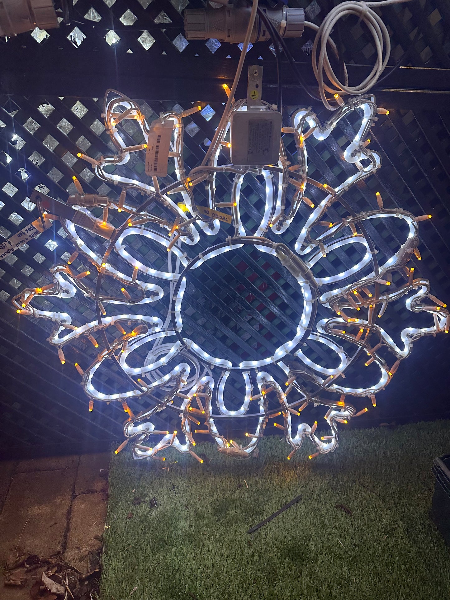 Snowflake Small LED Banner Light - Outdoor & Indoor Christmas Lights for sale