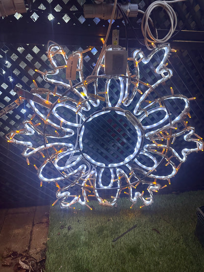 Snowflake Small LED Banner Light - Outdoor & Indoor Christmas Lights for sale