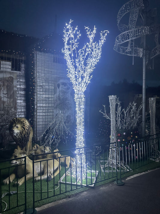 12ft Pre Lit Christmas Tree - Outdoor Christmas Tree For Sale - Commercial Graded Lighting tree