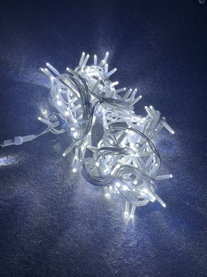 String Lights £2.50 PER METER - LED Sparklight Prue White - White Cable - 230V - 20M